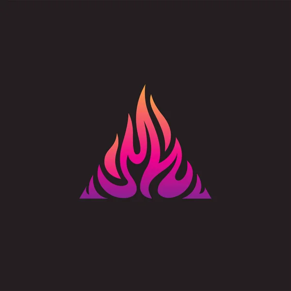 Triangle Flame — Stock Vector