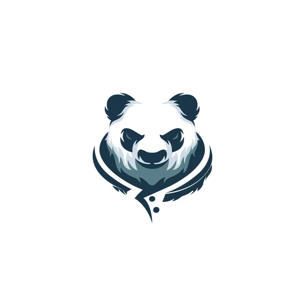 Monstre de visage de panda — Image vectorielle