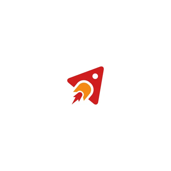 Wektor logo z kreatywnym kształtem samolotu dla ikony marki / aplikacji — Wektor stockowy