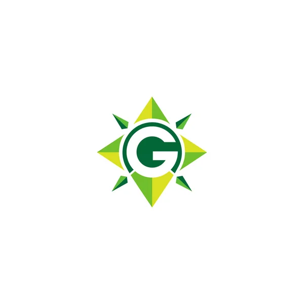 Initial of G logo with navigation style — 스톡 벡터