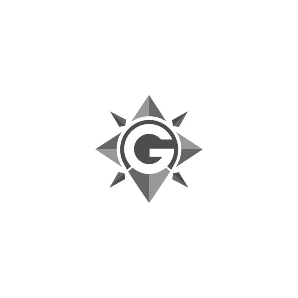 Inledning av G för logotyp - varumärke — Stock vektor