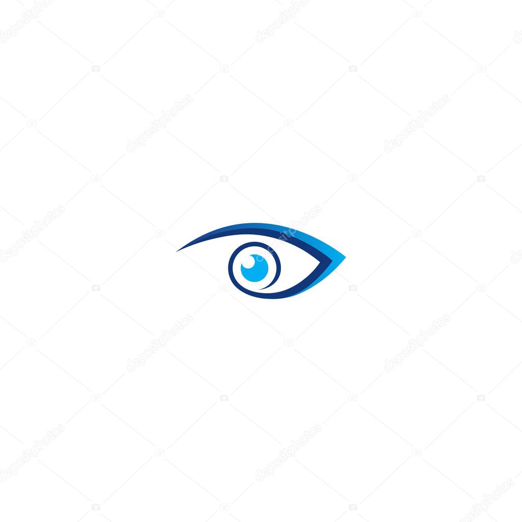 Symbol of the lens eyes vector with unique and creative lens shape