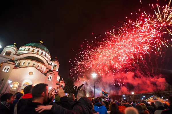 Ortodox nyårsafton firande — Stockfoto