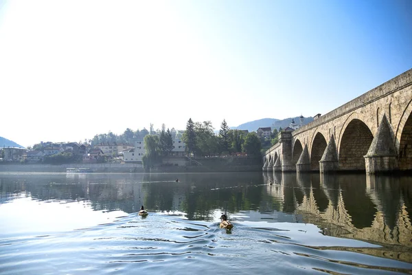 Ponte Otomana Mehmed Pasa Sokolovic Visegrad Bósnia Herzegovina — Fotografia de Stock