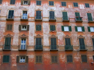 Venedik 'te güzel bir duvar. Eski arkaplan.