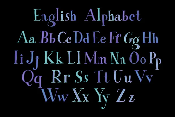 老式的字母表。矢量 — 图库矢量图片