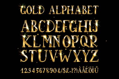 Golden İngilizce alfabe