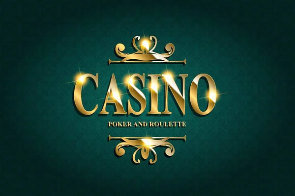 Плакат казино — стоковый вектор
