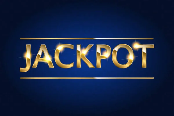 Jackpot retro nápis. — Stockový vektor