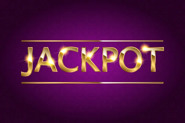 Jackpot retro banner. — Stockvector