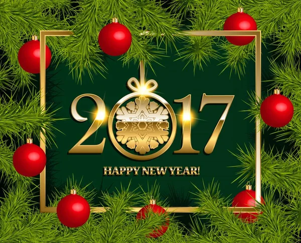 New Year vector background — Stock Vector