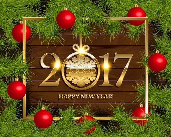 New Year vector background — Stock Vector