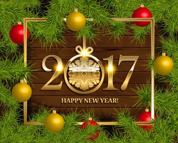 New Year vector background — Stock Vector