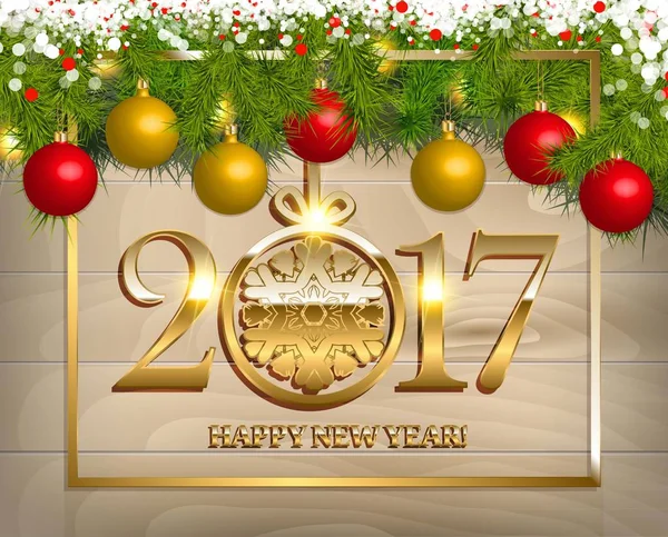 New Year vector background — Stock Vector