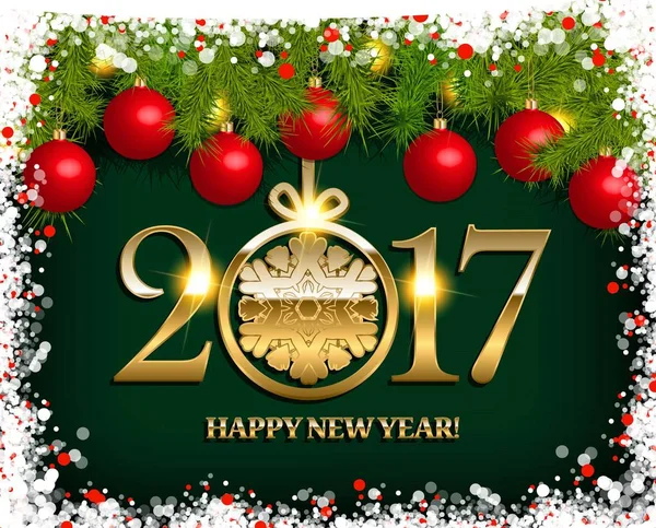 New Year vector background — Stock Vector