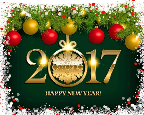 New Year vector background — Stock Vector