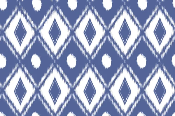 Padrão sem costura Tribal Art Ikat — Vetor de Stock