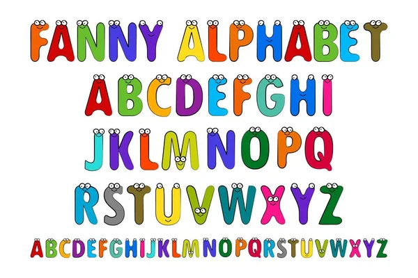 Letters alfabet voor kinderen onderwijs. — Stockvector