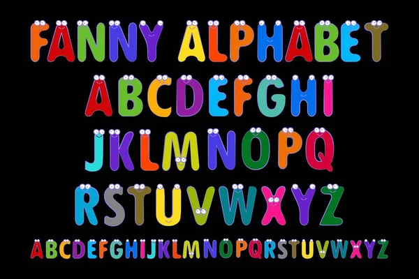 Letters Alphabet for Children Education. — Stock Vector