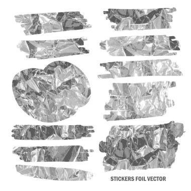 gümüş folyo ile sopa kümesi