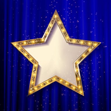 vektör boş altın yıldız