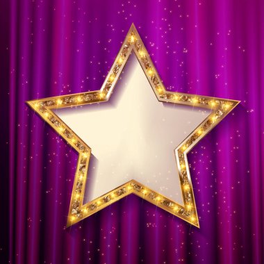 vektör boş altın yıldız