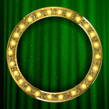 Vintage çerçeve sinema yuvarlak