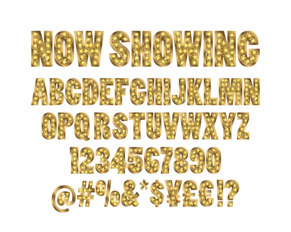 Vecteur alphabet cinéma — Image vectorielle