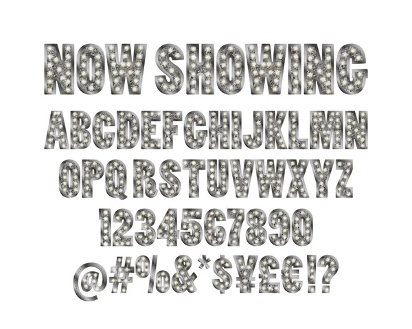 Vecteur alphabet cinéma — Image vectorielle