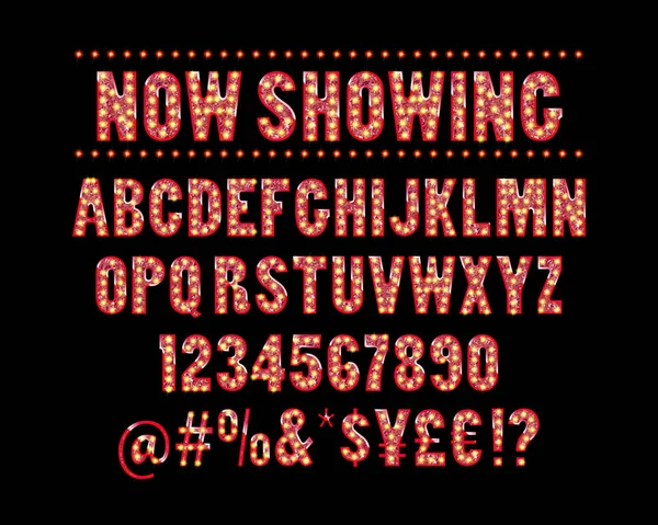 Vecteur alphabet cinéma — Image vectorielle