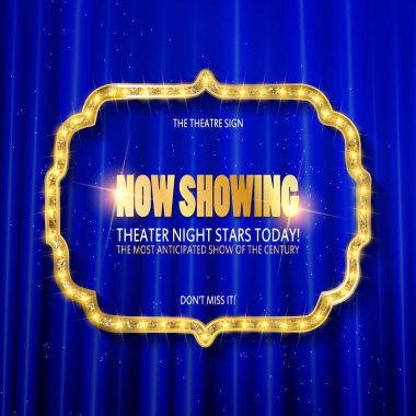 Altın rakam çerçeve ışık ampuller ile