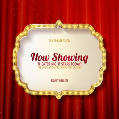 Altın rakam çerçeve ışık ampuller ile