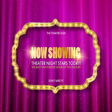 Altın rakam çerçeve ışık ampuller ile