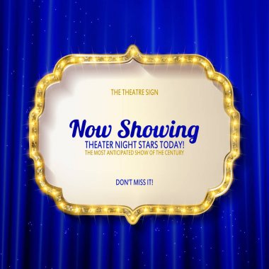 Altın rakam çerçeve ışık ampuller ile