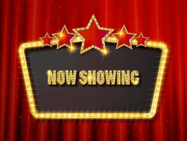 Beş yıldız ile Retro çerçeve