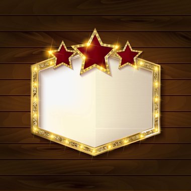 Gösteri zamanı Retro işaretleri.