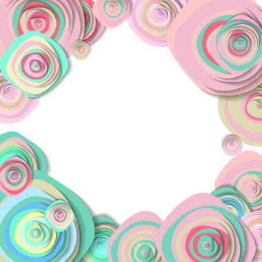 Çiçekler arka plan ile tebrik kartı