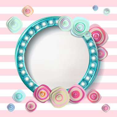 Tebrik kartı için şablon çerçeve tasarımı