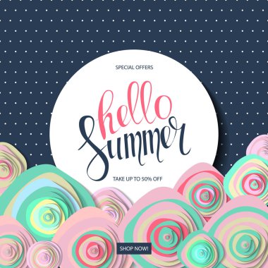 Yaz satışı arkaplanı