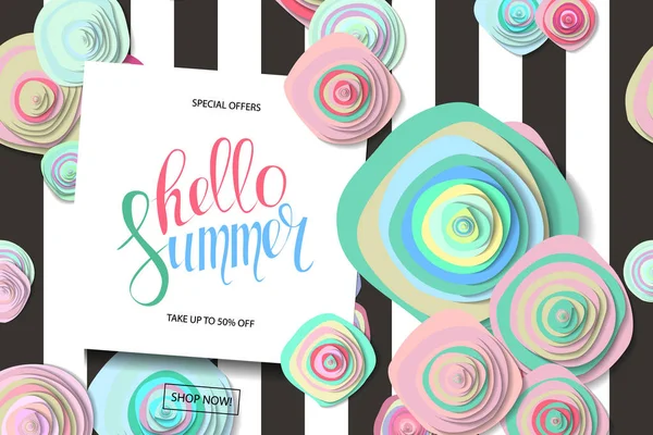 Summer Sale fundo — Vetor de Stock