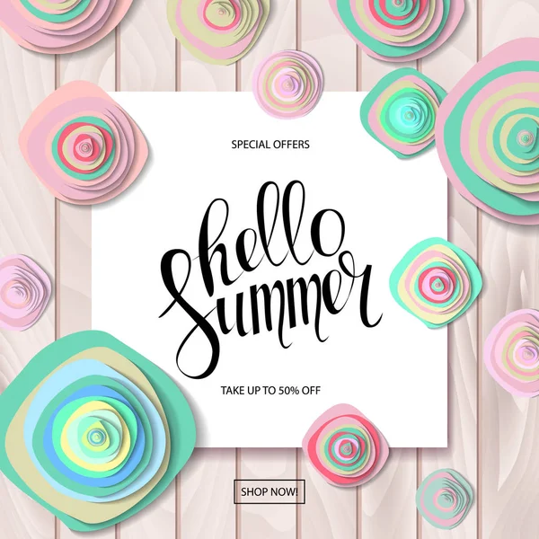 Summer Sale fundo — Vetor de Stock