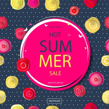 Yaz satışı arkaplanı