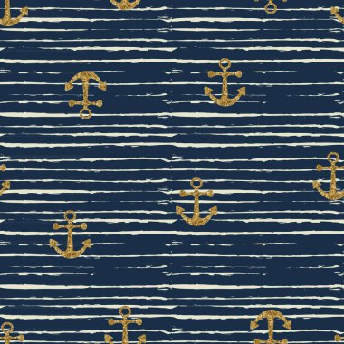 çapa ve çizgili seamless modeli