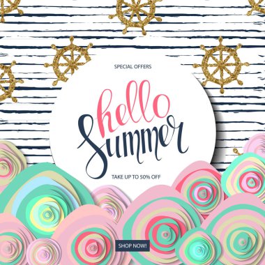 Yaz satışı arkaplanı