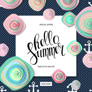 Yaz satışı arkaplanı