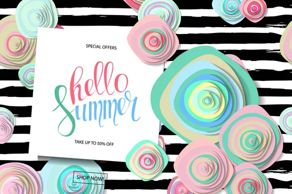 Summer Sale fundo — Vetor de Stock