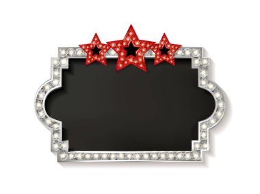 Sinema gümüş şekil çerçeve