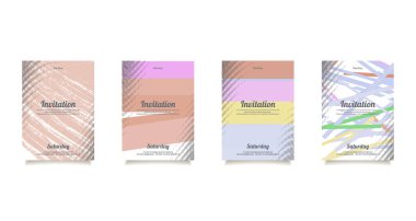 Kartları için Tebrikler ve imvitation ayarla.