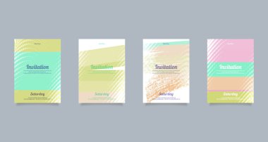 Kartları için Tebrikler ve imvitation ayarla.