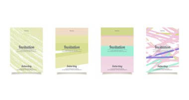 Kartları için Tebrikler ve imvitation ayarla.